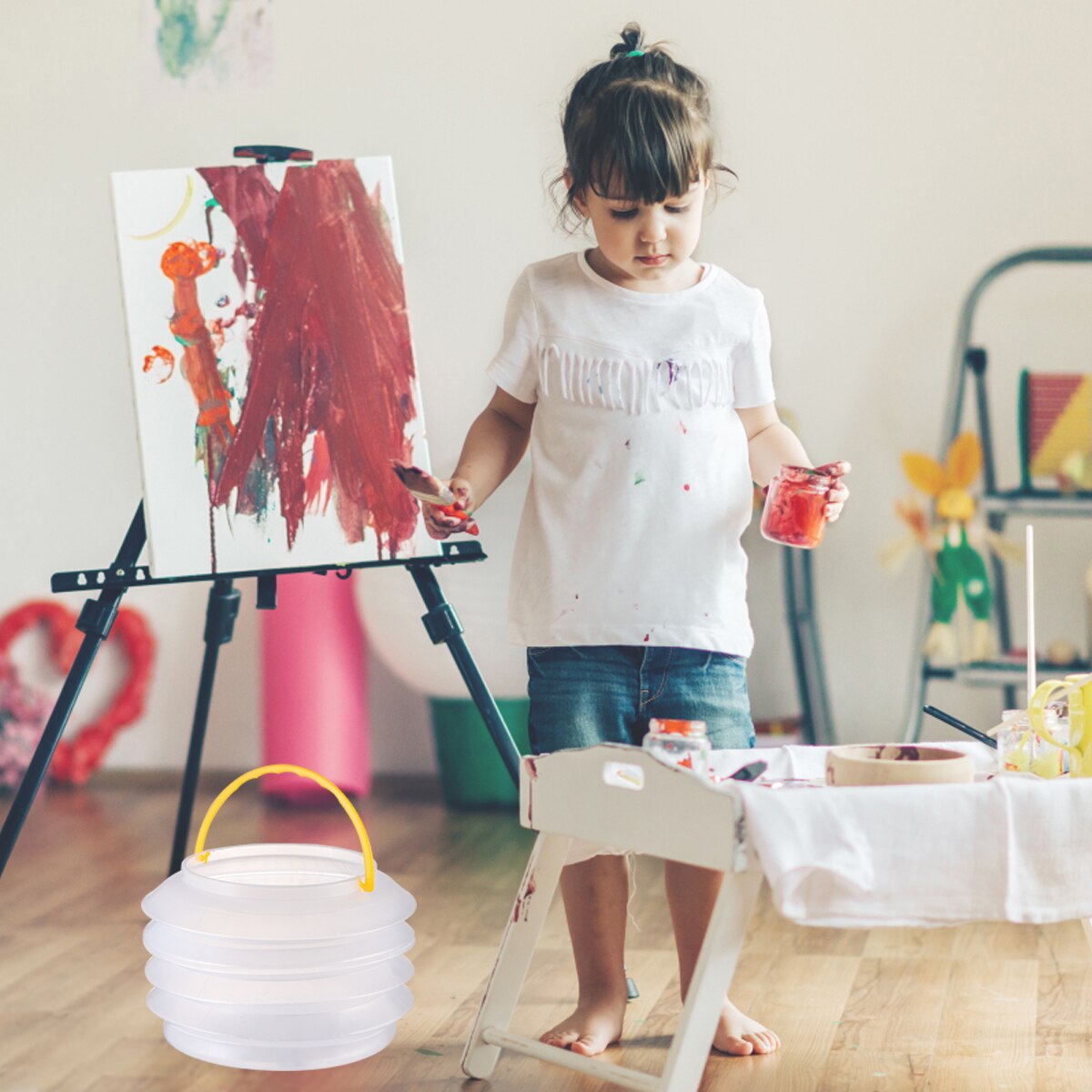 2pcs 2L Portable Folding Bucket Folding Water Bucket Travelling Foldable Bucket Transparent Washbasin For Car Fishing Travel