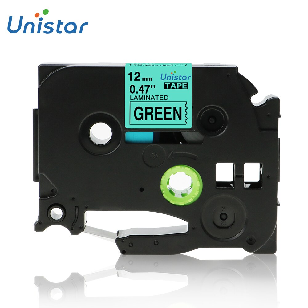 TZe-231 tze label tape Compatible for Brother p-touch printers TZe-231 Tze-231 12mm for Brother P Touch Tze PT Labeler tze231: Black on Green