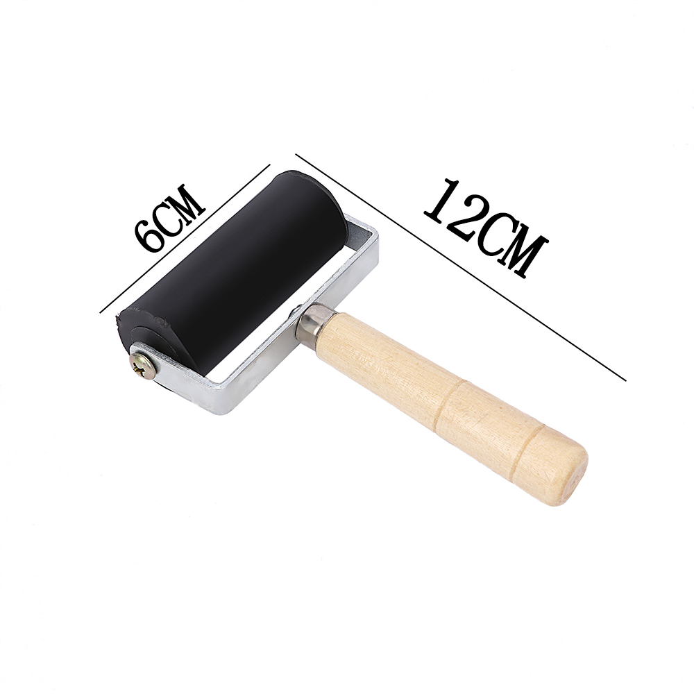 6cm Rubber Roller Brayer Ink Painting Printmaking Roller Art Stamping Tool DIY Craft Tool For Kids