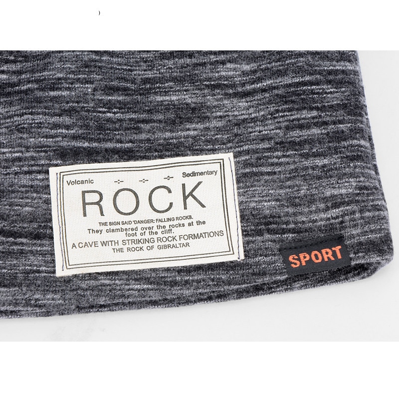 Women And Men ROCK Cloth Mark Hat Plus Cashmere Winter Hat For Women Warm Beanie 7 Colors Sports Ski Winter Caps