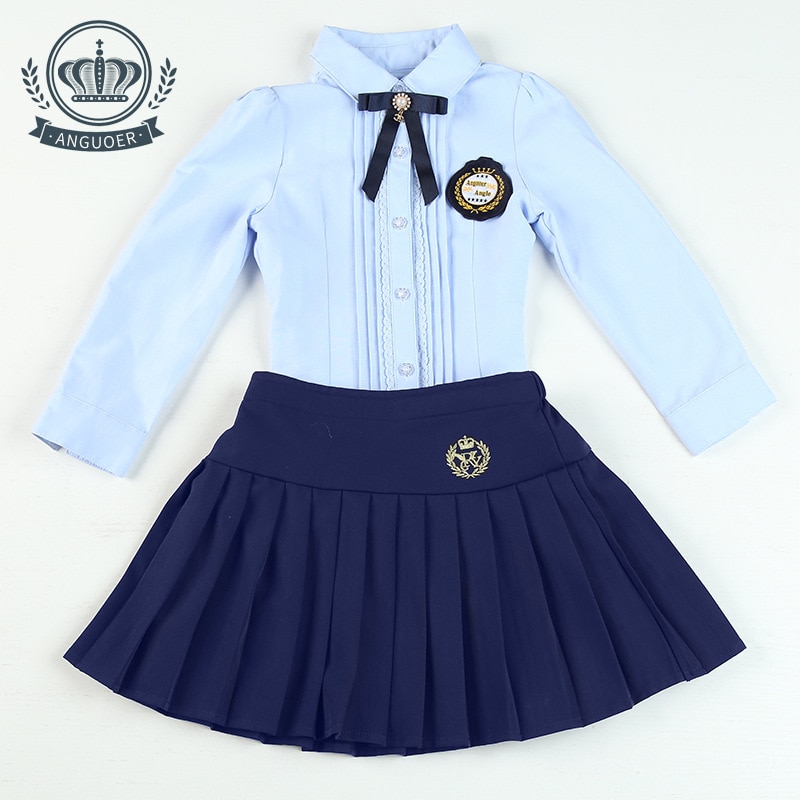 Kids Kindergarten Uniform Child Long Sleeve School Uniform British Children's School Wear Primary Students Class Clothes D-0600