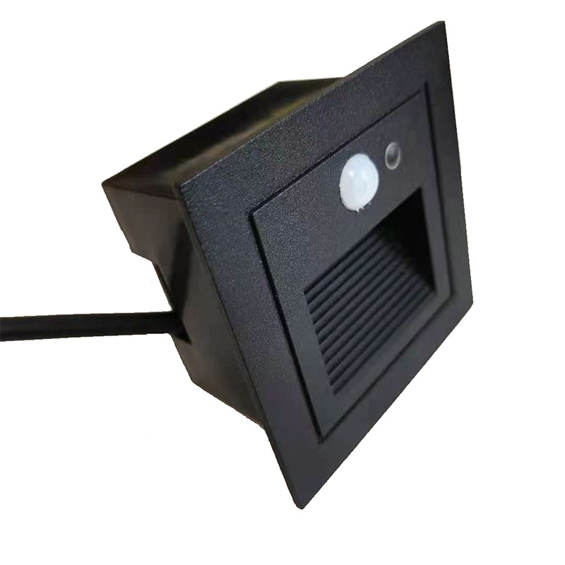 3W LED Treppe Lichter Clever PIR Bewegung Sensor Treppen Licht Quadratische Einbau Treppen Schritt Licht Ich bin Freien Wasserdichte Zauberstab Ecke lampe