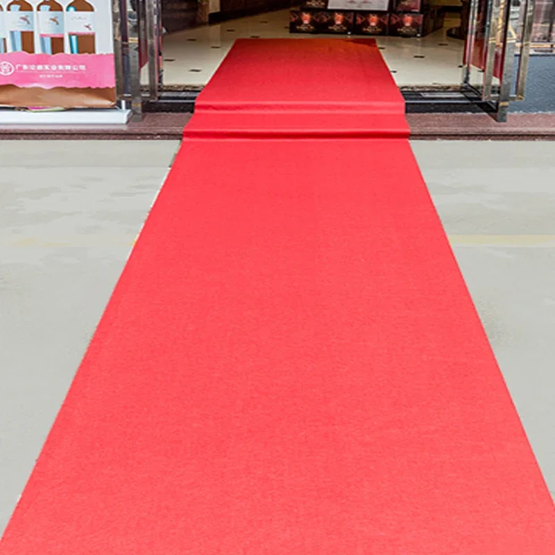 Red Carpet Ceremony Party Stage Rugs Wedding Carpet Wedding Aisle Runner Carpet Anti-slip Wedding White Carpet Wedding