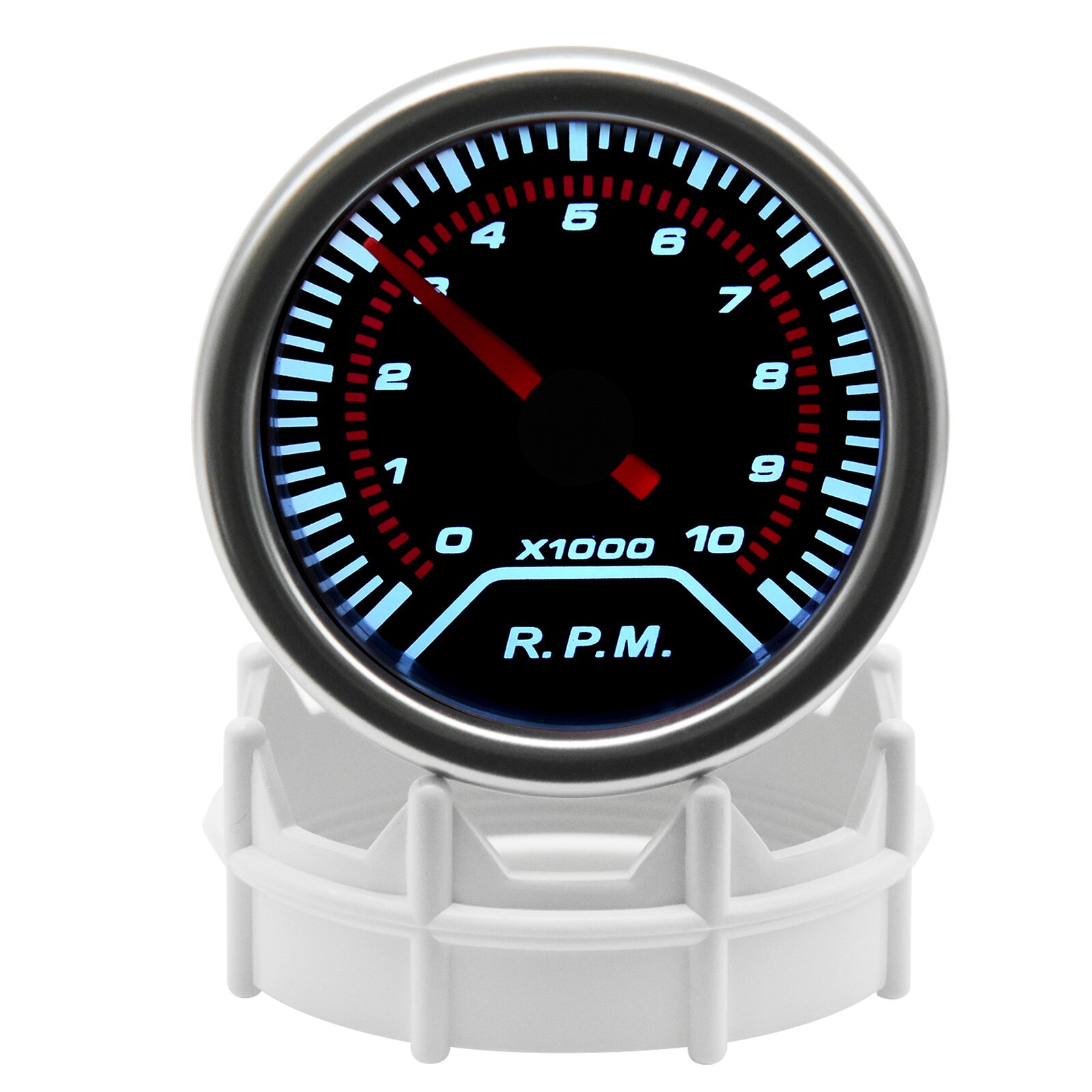 Tacómetro Digital Universal para motocicleta, medidor de Rpm de 0-10000RPM, retroiluminación LCD para coche y camión, 2 ", 52mm, 12V: Tachometer