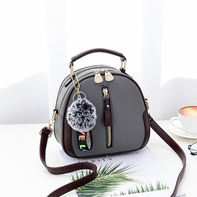 Borsa da donna femminile nuova borsa a tracolla a tracolla Messenger 2021 moda versione coreana borsa da donna portatile alla moda: GRAY