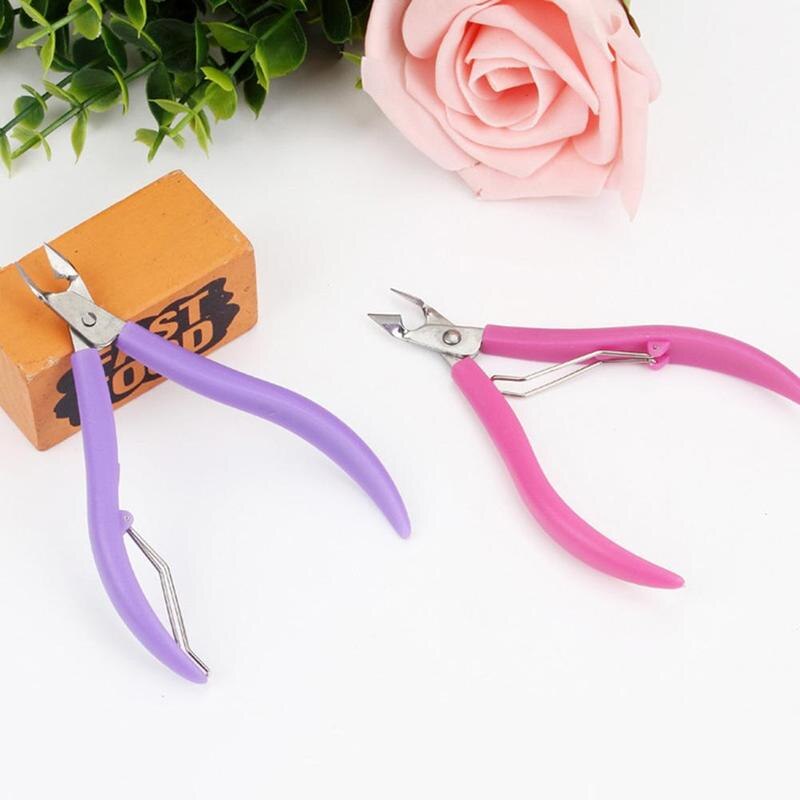 Nail Dead Skin Pliers Scissors Plastic Handle Cuticle Nippers Clipper Nail Clipper Useful Manicure Tool