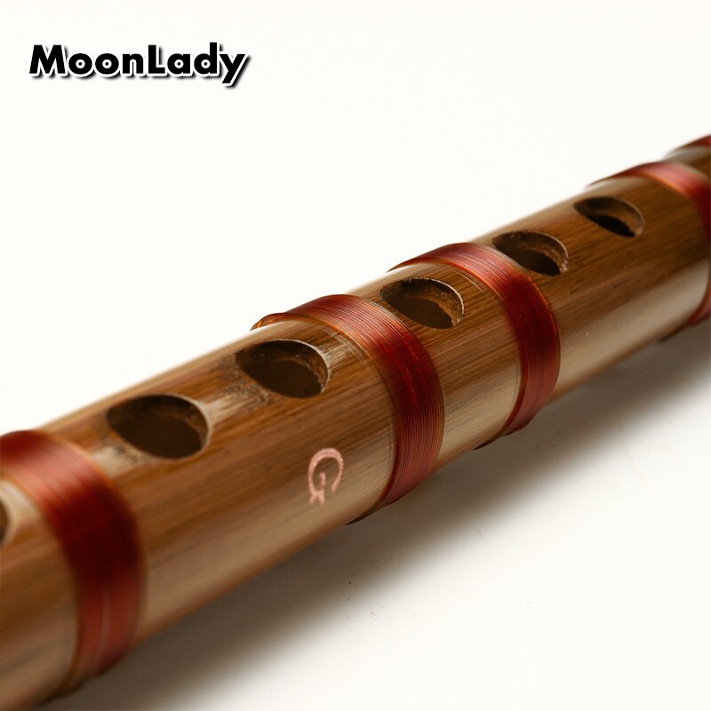 Flauta de bambú con línea roja, instrumentos musicales tradicional hechos a mano, instrumento de viento de madera chino, fácil de aprender, C/D/E/F/G