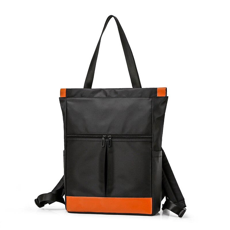 Nylon Impermeabile 15.6 Zaino Del Computer Portatile Delle Donne di Grande Capienza del sacchetto di Mano Delle Signore Doppio Borse A Spalla Femminile Bagpack Satchel Viaggi Bolsa: black