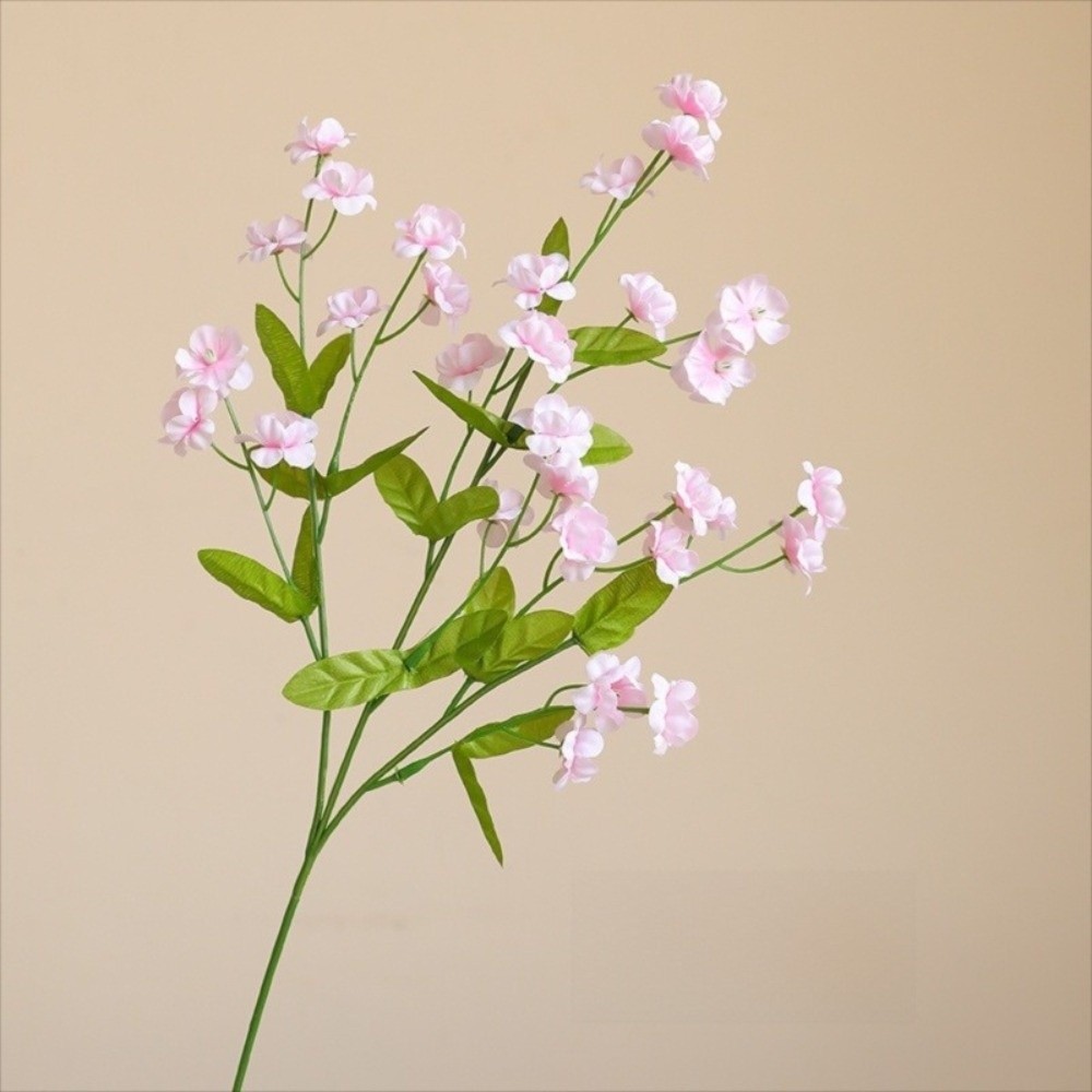 Real Touch Forget-Me-Not Artificial Forget-Me-Not Flowers 47cm Silk Floral Bouquets Long Branch DIY Simulation Flowers Wedding