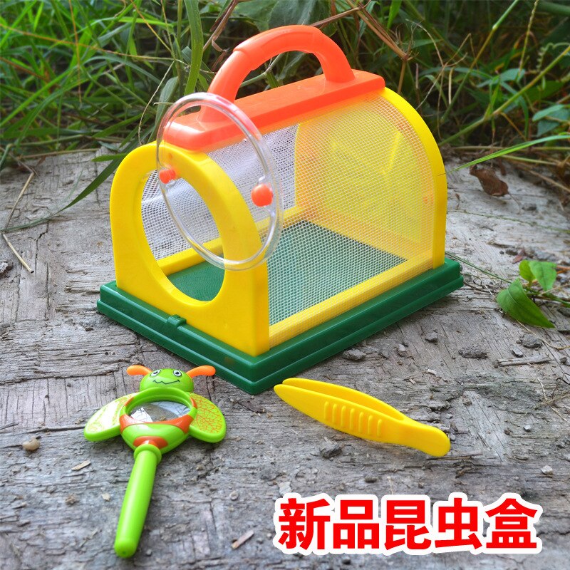 Lente/Zomer Kinderen insecten doos Voeden kooi Outdoor wetenschap experimenten kleuterschool bug Capture Kit