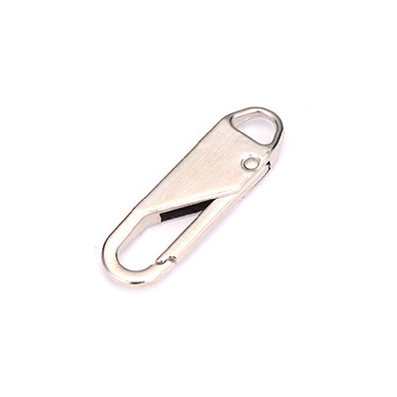 2pcs Metal Zipper Head Zipper Lightning Repair Kits Zipper Pull For Zipper Slider Diy Sewing Craft Sewing Kits Metal Zip: platinum