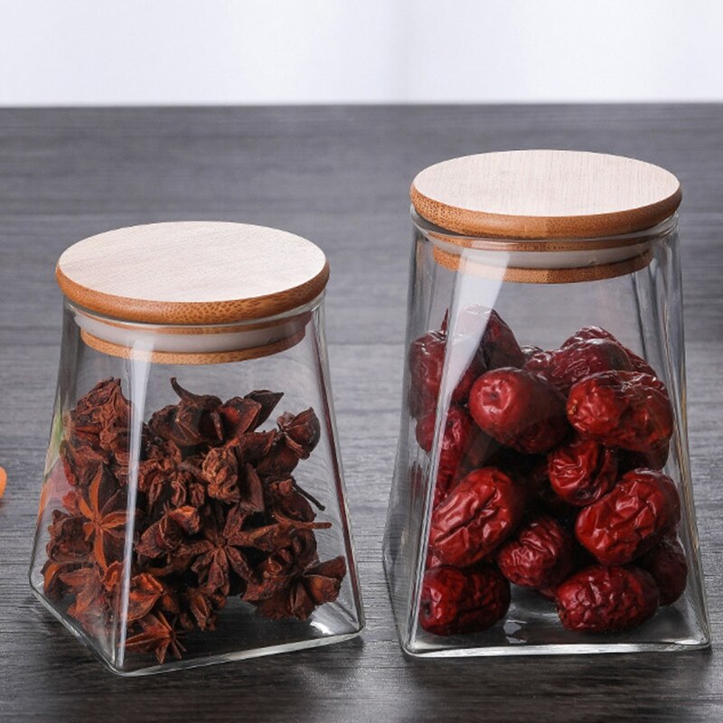 Square Storage Tank Large Capacity Square Glass Jar Storage Tank Sealed Tank Food Storage Tank