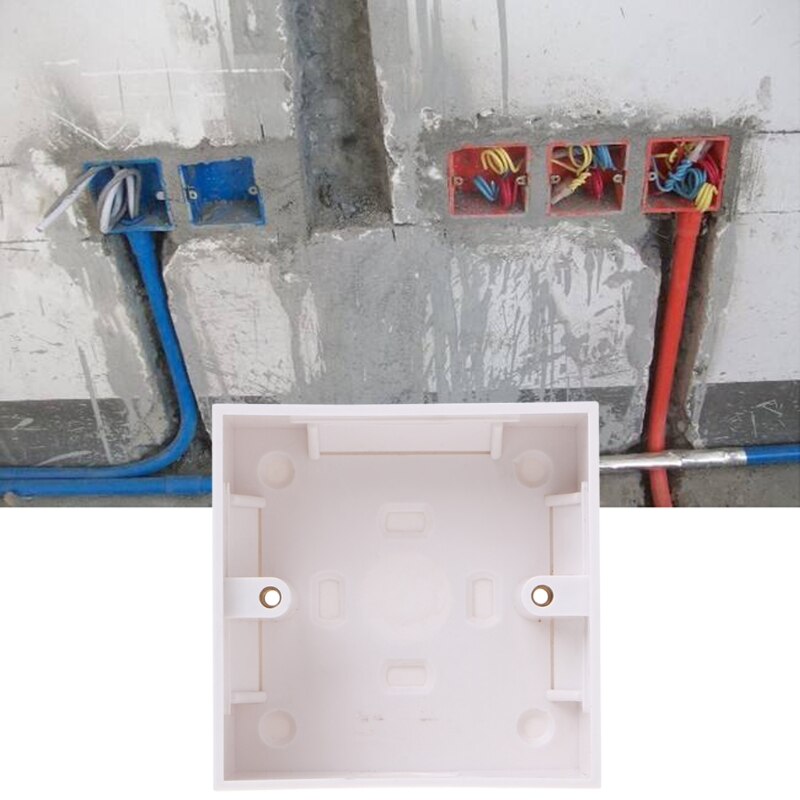 86 X 86mm Waterproof Wall Plate Junction Box Back Plate Box Outer Side Back Box