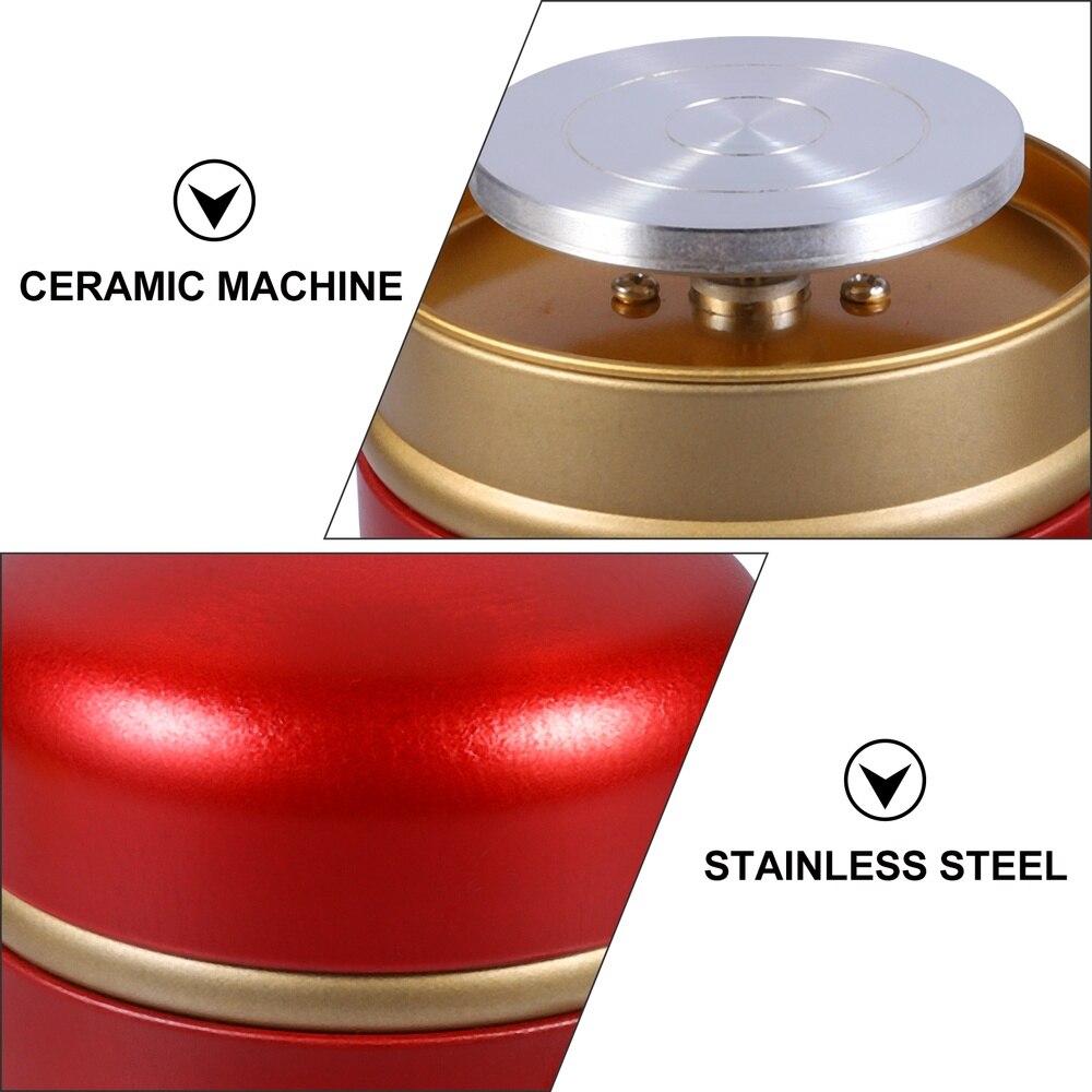 1 Set Pottery Wheel Direction Adjustable Pottery Machine with Tool US Plug