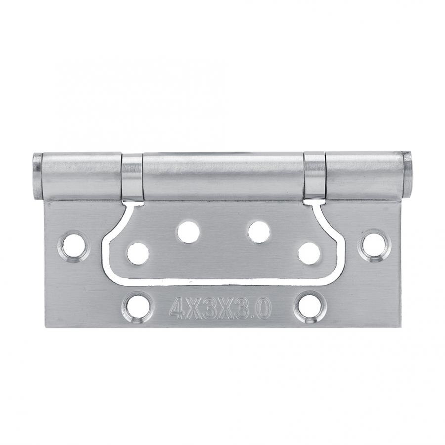 2Pcs Stainless Steel Door Hinge Ball Bearing Door Hinge Hardware Flat Open Home Doors Replacement