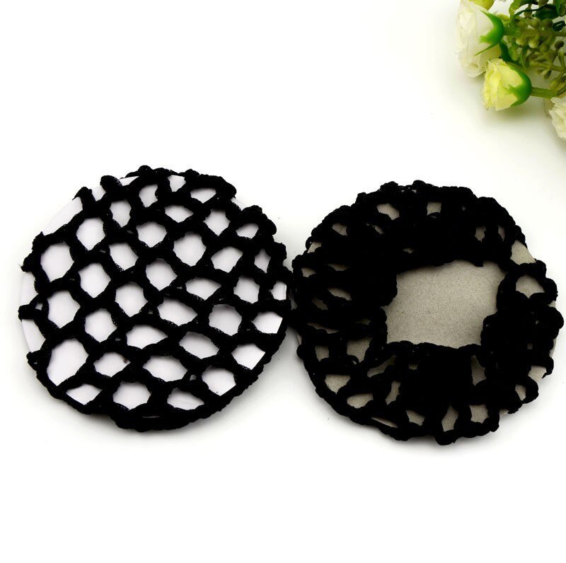 1 stks/pak Elastische Haar Snood Net Handgemaakte Gehaakte Parel Haarnetje Heardress Voor Dansvoorstelling Haarnetje