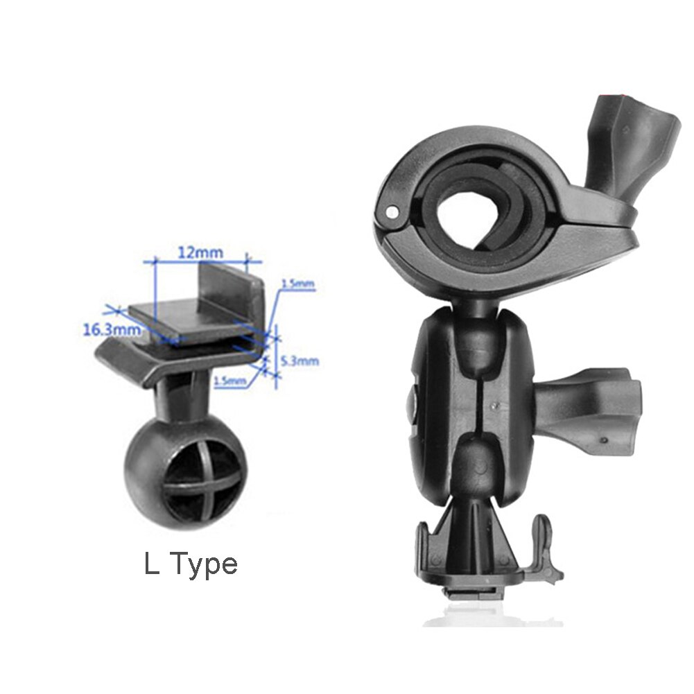 Tornillo giratorio de 360 grados de sujeción de vídeo soporte para grabadora DVR, soporte de conducción de espejo, soporte ajustable para cámara de salpicadero: H