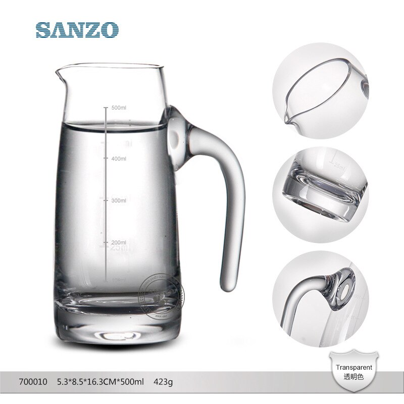 Lead-free crystal glass decanter spot white wine jug 70000X: 700010 500ml