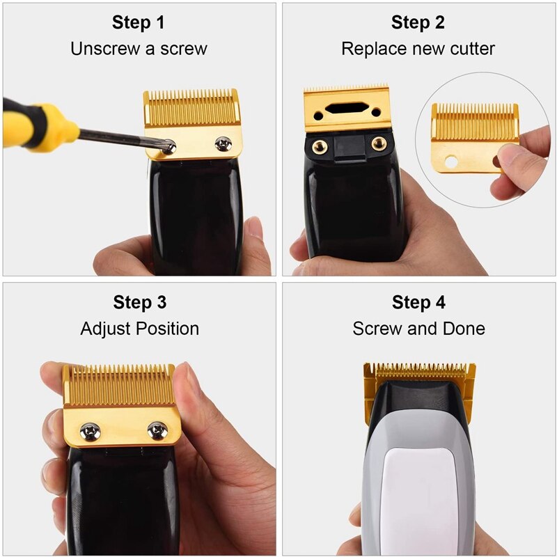 5Sets Adjustable Clippers Blades 2 Hole Hair Trimmer Replacement Blade for Wahl Clipper Blade