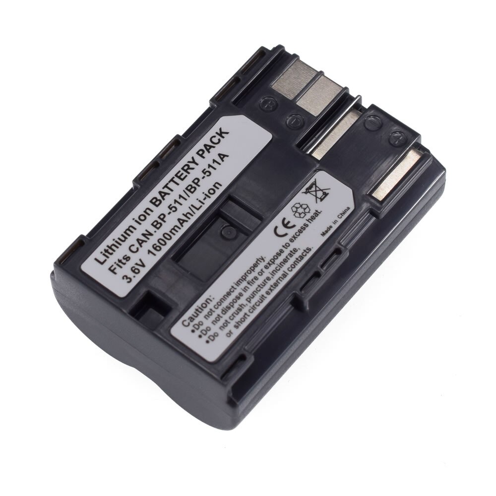 4X BP-511 Battery + Charger for Canon EOS ZR45MC ZR50MC 30D 40D 50D 300D Digital Rebel D30 D60 DS6041 MV730i MV750i
