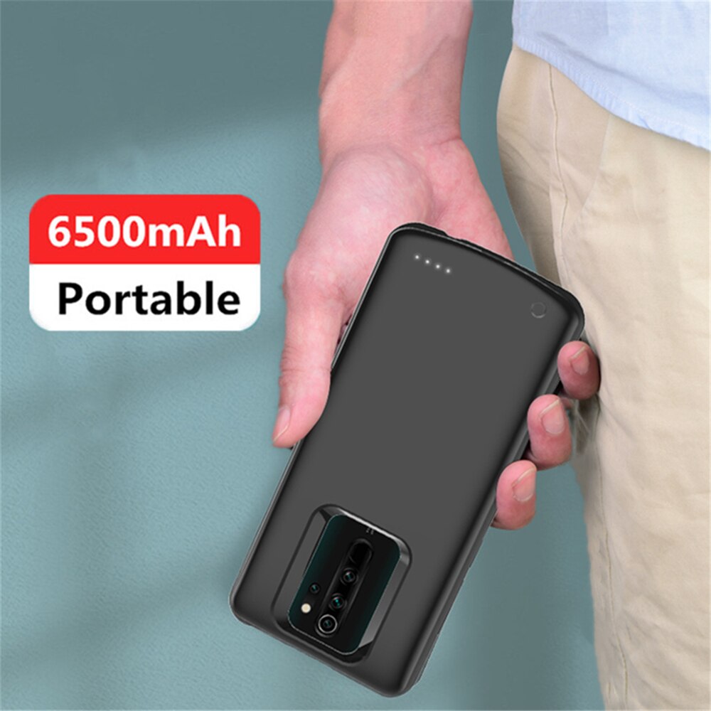 6500mAh Battery Charger Cases For Xiaomi Redmi Note 8 Pro Power Case Backup Power Bank Cover for Redmi Note 8 Pro power case