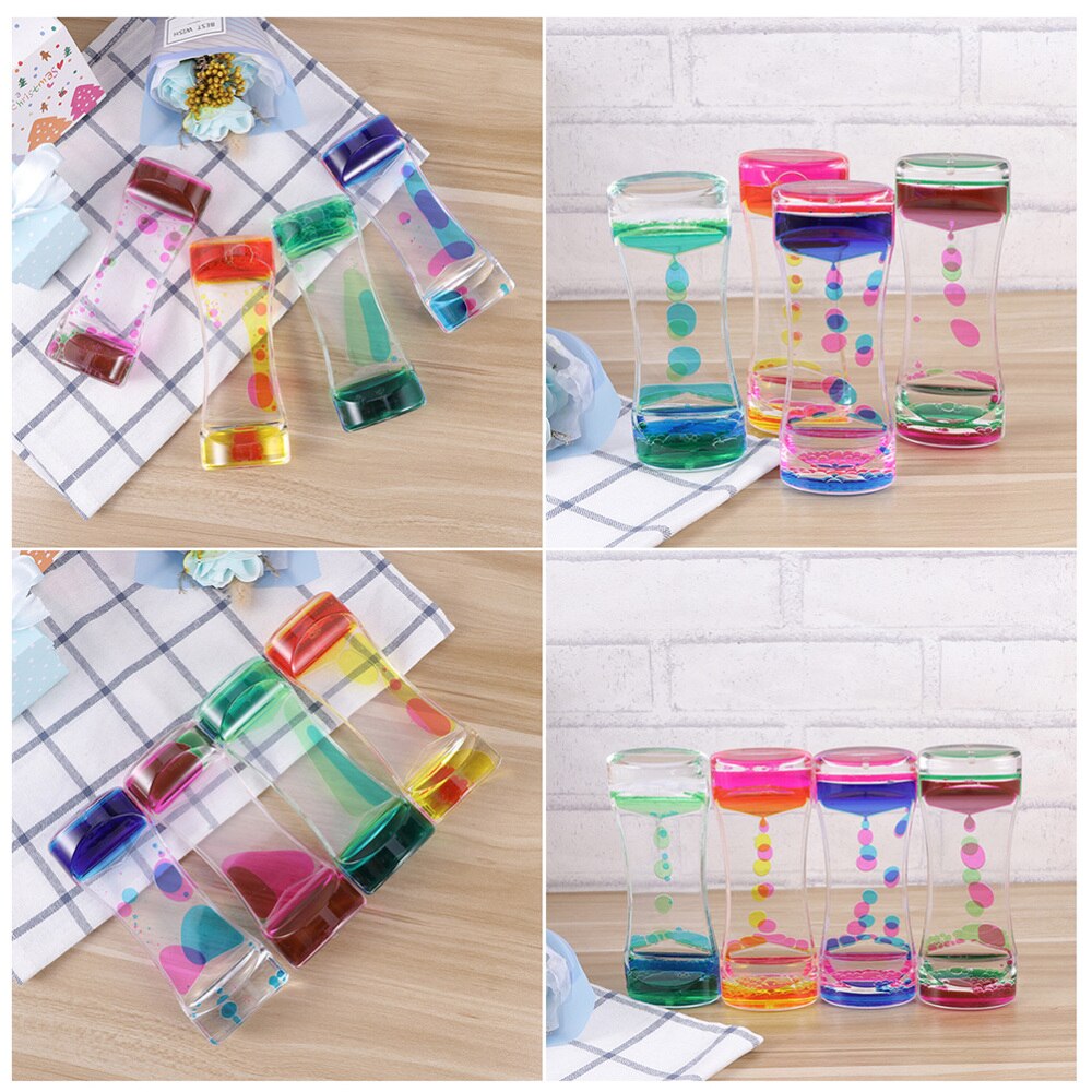 Liquid Motion Sandglass Timer Novelty Liquid Motion Bubbler for Children