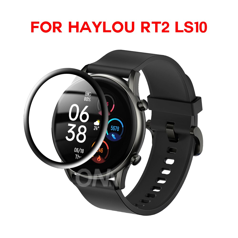5D ochraniacz ekranu dla Xiaomi Haylou RS4 Plus RT2 GST RS3 LS12 LS10 LS09B LS04 inteligentny zegarek miękka folia ochronna (nie szkło): Haylou RT2 LS10 / 1 Pcs