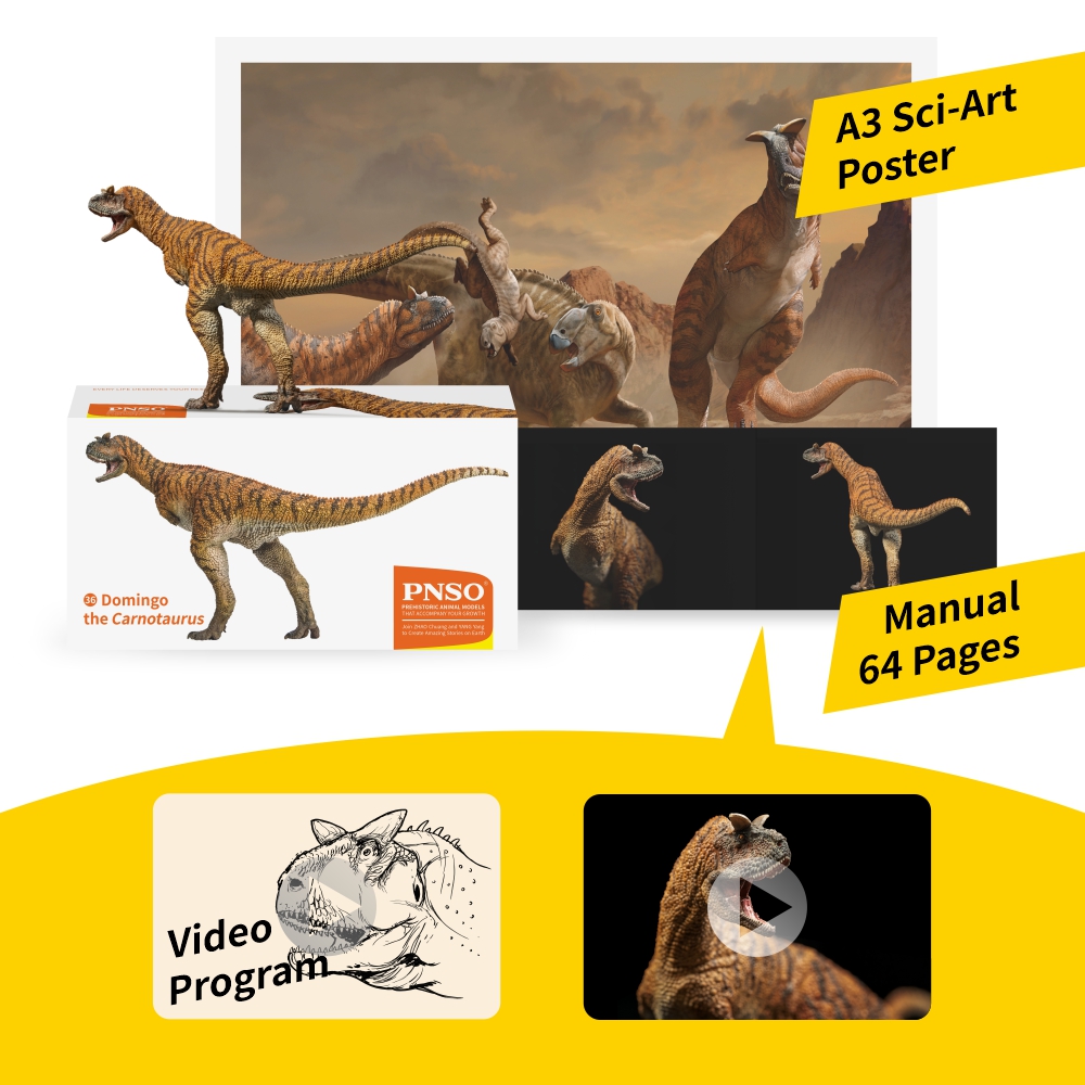 Pnso Prehistorische Dinosaurus Modellen: 36 Domingo De Carnotaurus