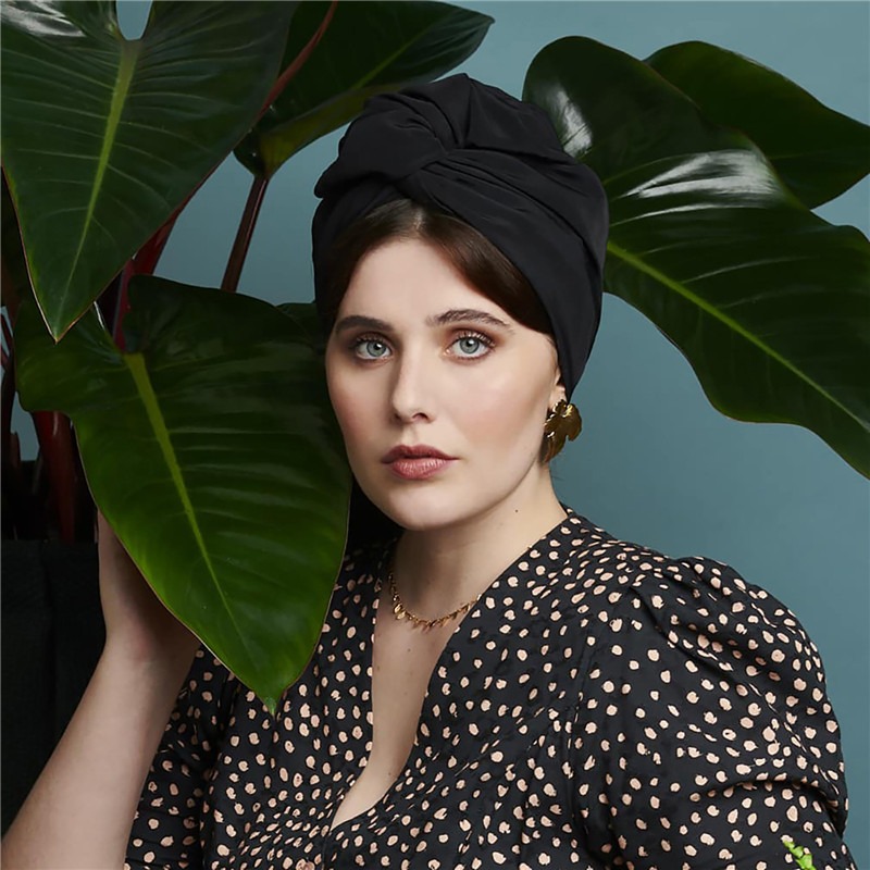 Gorro turbante Vintage para mujer, Bandana a la para mujer, gorro para cubrir el cabello para mujer, envolturas para la cabeza, pañuelo musulmán para la cabeza