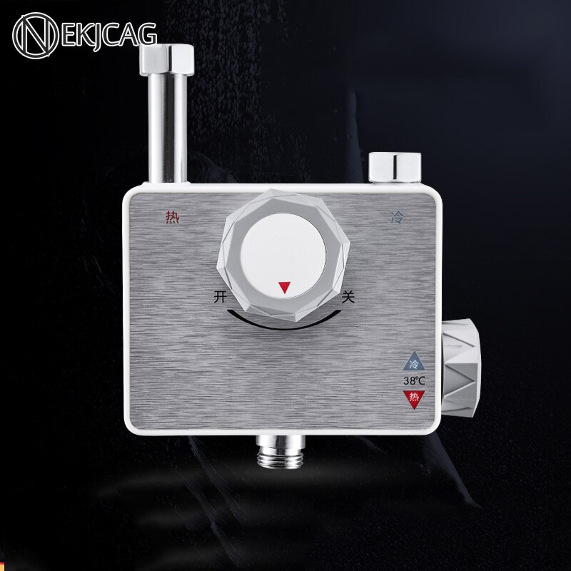 Stainless Steel Electroplating Intelligent Automatic Thermostatic Mixing Valve Temperature Control Shower Faucet