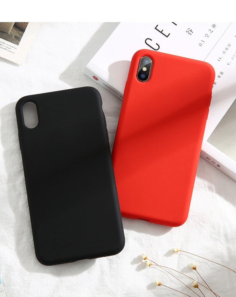 Caso macio da cor dos doces do silicone para o iphone 11 pro xs max xr x 10 8 7 6 5 s 5S 5se 6s mais 7 mais 8 mais 6 mais capa traseira do telefone celular