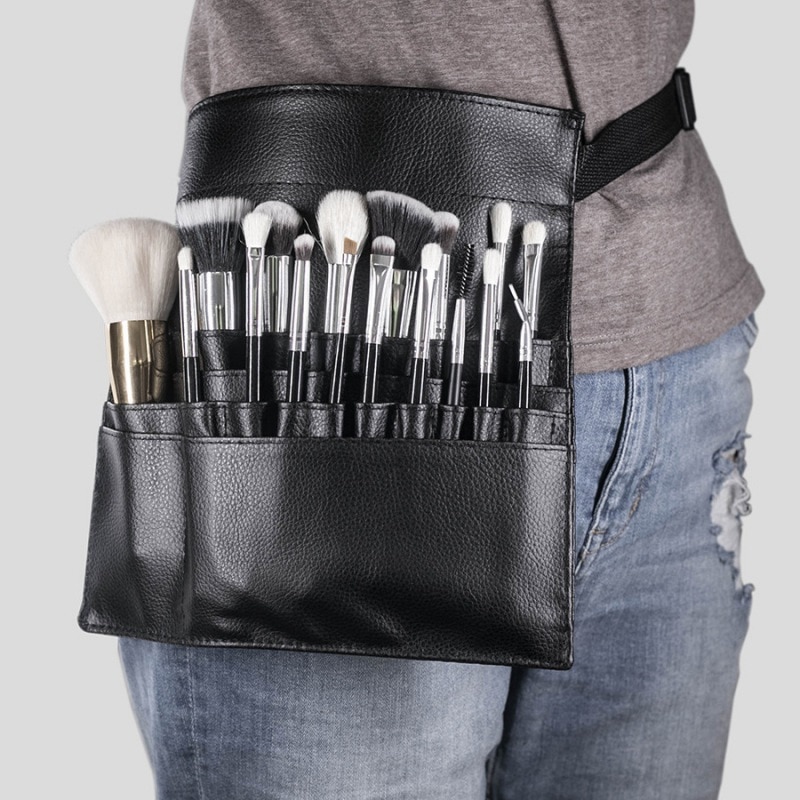 Hotsale artiesten riem make-up kwasten houder schort tassen make-up kwasten houder tas