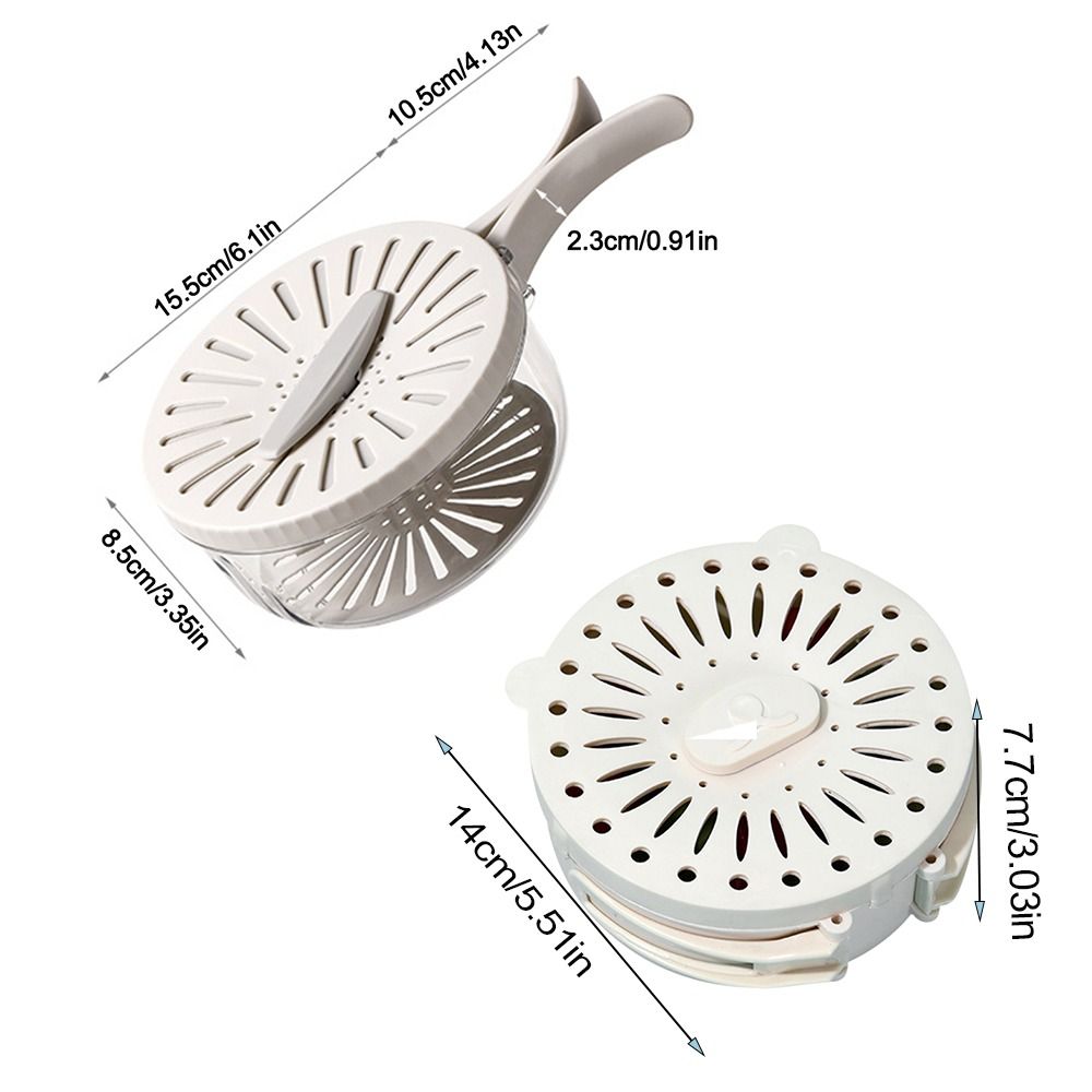 Multifunctional Draining Preservation Basket Kitchen Gadgets With Lid and Handle Sink Drain Basket Vegetable Washing Basin