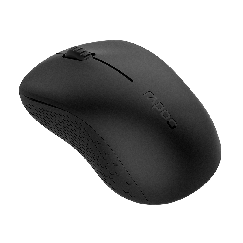 Rapoo M160G multi-mode cichy bezprzewodowy przełącznik myszy 3 urządzenia z 1300DPI Bluetooth 3.0/4.0 RF 2.4GHz na komputer Laptop: Black