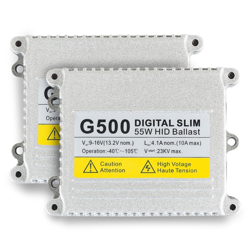 2pcs 55W Digital Slim HID ballast xenon Conversion kit AC G500 car headlight Electronic ballast replacement
