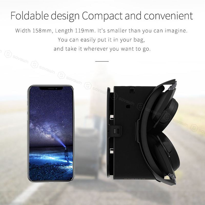 Bobo vr  z6 wireless 3d glasses virtual reality for smartphone immersive stereo vr eye header cardable for iphone and and and