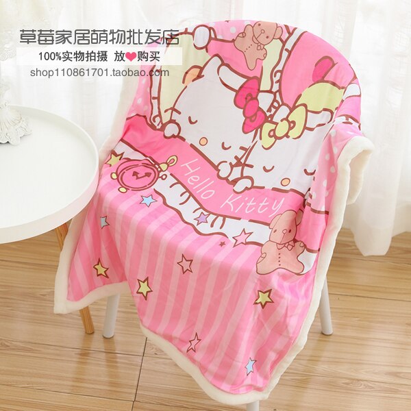 Duffy Bear Stellalou Shelliemay HelloKitty MyMelody Cinnamoroll PomPomPurin Plush Blanket Quilt Student Office Nap Cover Blanket