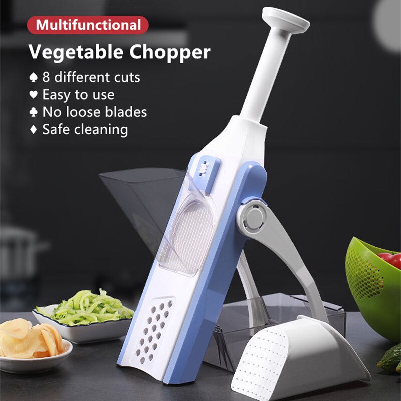 Multifunctionele 5 in- in-1 versnipperaar groentesnijder artefact rasp fruit aardappelschiller keukenaccessoires handmatige snijmachines