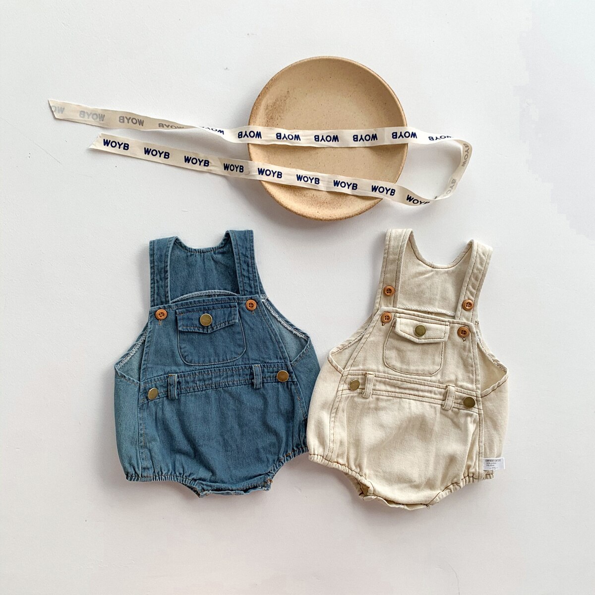 2 Stks/set Baby Foto Kostuum Pasgeboren Haak Knit Overall Bib Broek Hoed Kleding Pak Meisjes Jongens Fotografie Props