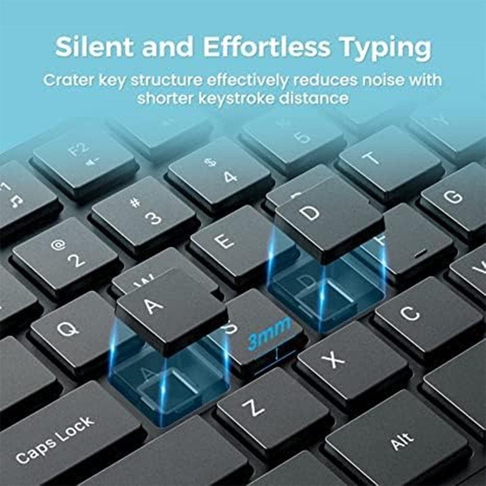 Wireless keyboard and mouse combination , , 2,4 g large ergonomic full-size keyboard and mouse , , 3 dpi adjustable wireless usb keyboard and mouse