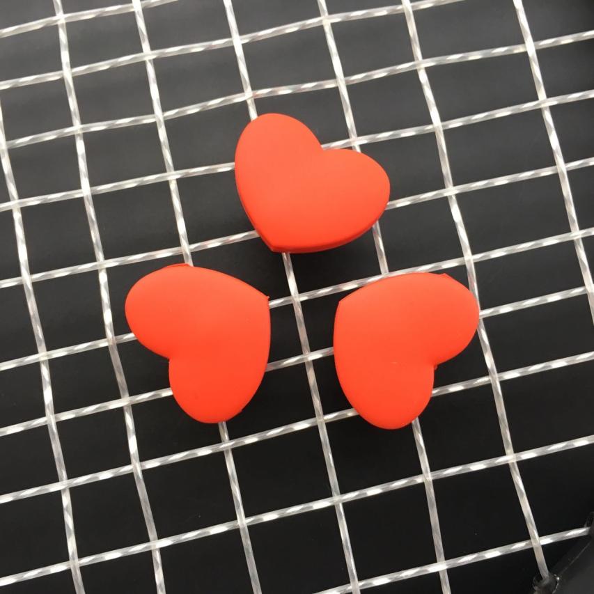 2pcs Tennis Racquet vibration dampeners for tennis racket/tennis racquet Red Heart#