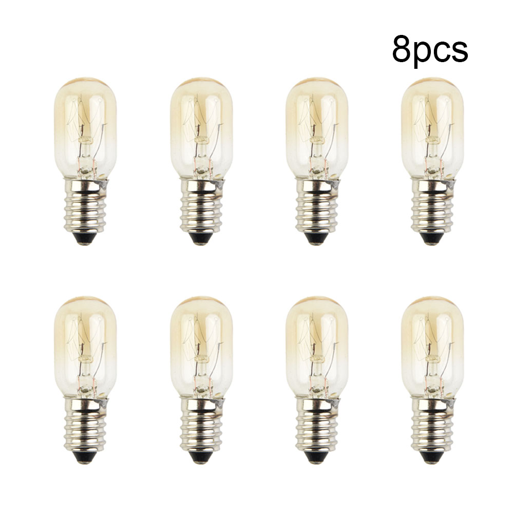 1/4/8PCS E14 Salt Lamps Globe Bulbs 15W AC220V-240V Vintage Incandescent Bulbs Refrigerator Oven Light Bulbs Replacement Part: Olive