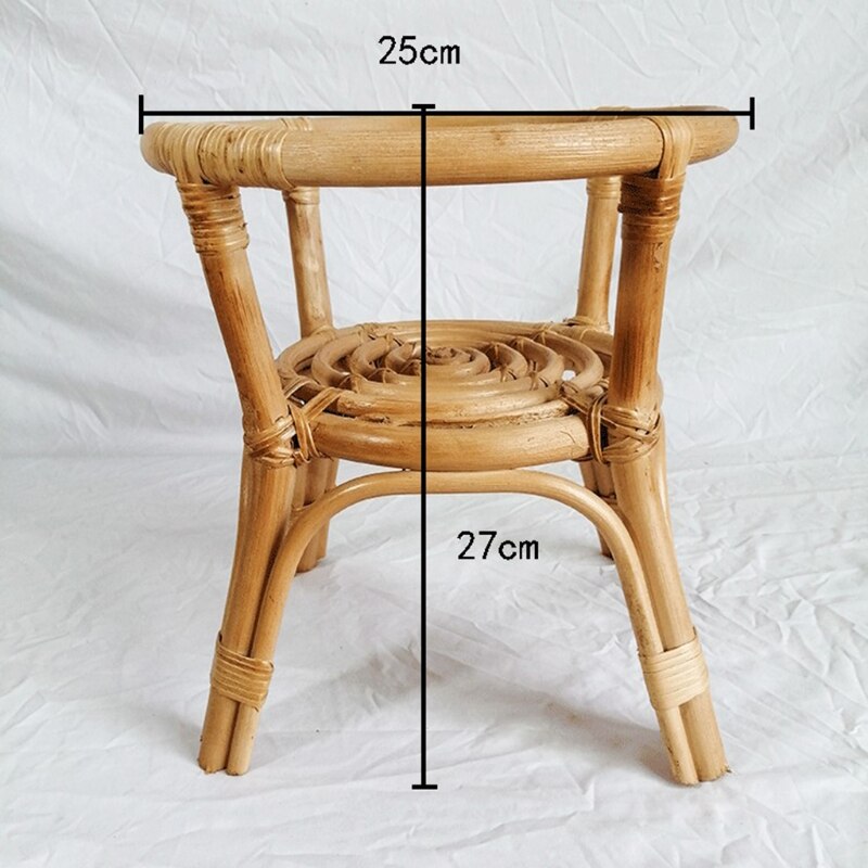 Natural Rattan Plant Stand Rack Indoor Flower Pot Holder Garden Vine Trellis