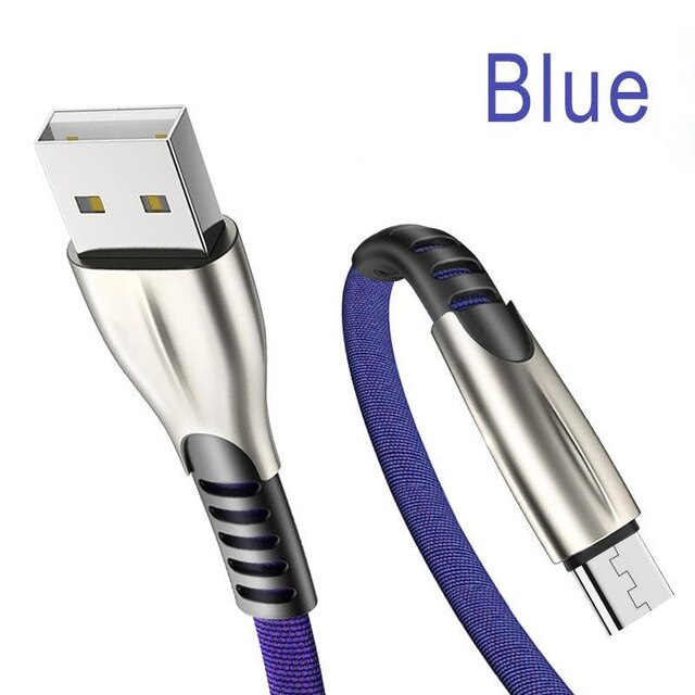 Kabel Micro USB ściany szybki Adapter ładowarka do telefonu komórkowego dla Samsung galaxy S3 S4 S6 S7 krawędzi A10 A3 A5 2016 J3 J5 J7 J4 A6 A7 2018: Only blue cable
