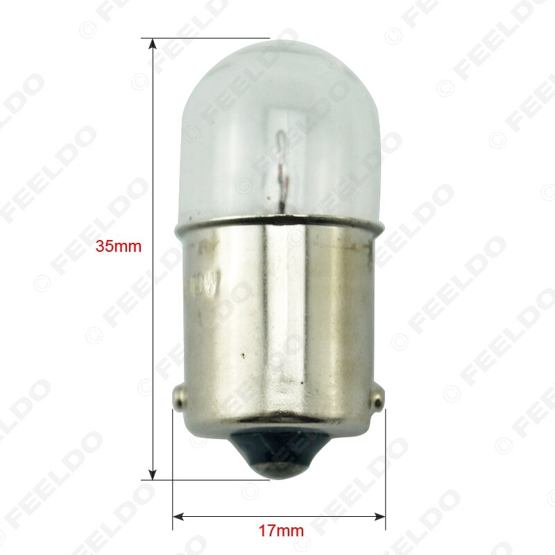 Feeldo 10 stk  t1614 t16 24 v 5w ba15s 1156 lastebil klart glass lampe sving hale pære auto indikator halogen lampe #fd -3163