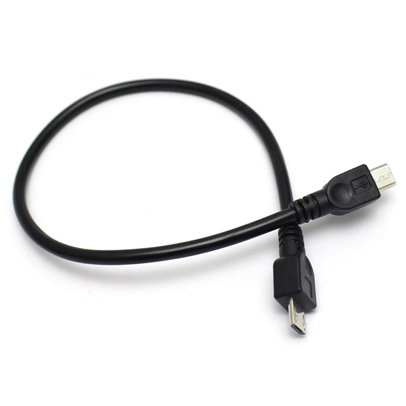 25cm Micro USB Male To Micro Male 5Pin Converter OTG Adapter Data Cable