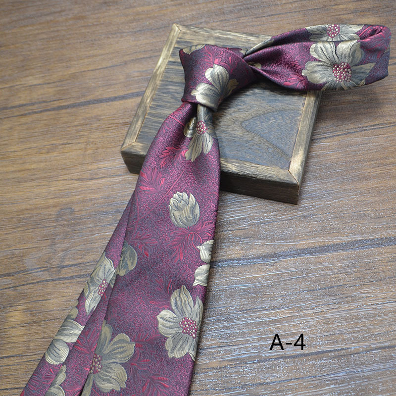 Nueva corbata clásica de poliéster de 8cm para hombre, corbata Retro de negocios con flores Jacquard, patrón de pescado, corbata marrón y negra, accesorios para de boda: Verde militar