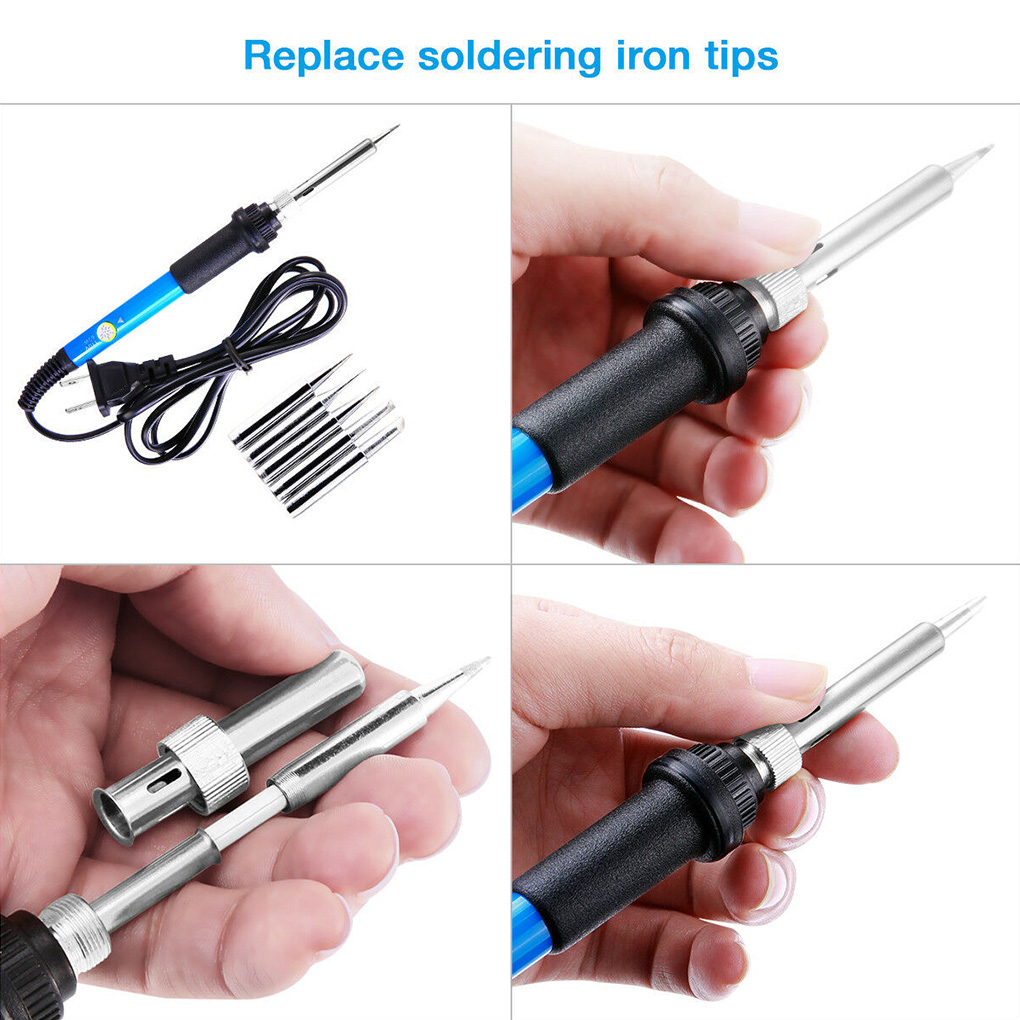 Soldering Iron 60W Electronic Welding Heater Pencil Electrician Craftsman Circuit Board Jewelry Making DIY Tool US Plug