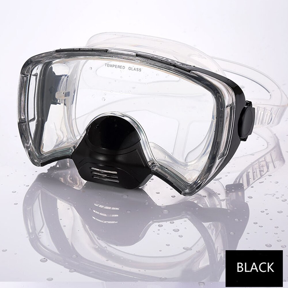 GTOS wide one vision scuba free diving mask Dive and Snorkeling Mask one lens standard adult size clear silicone belt