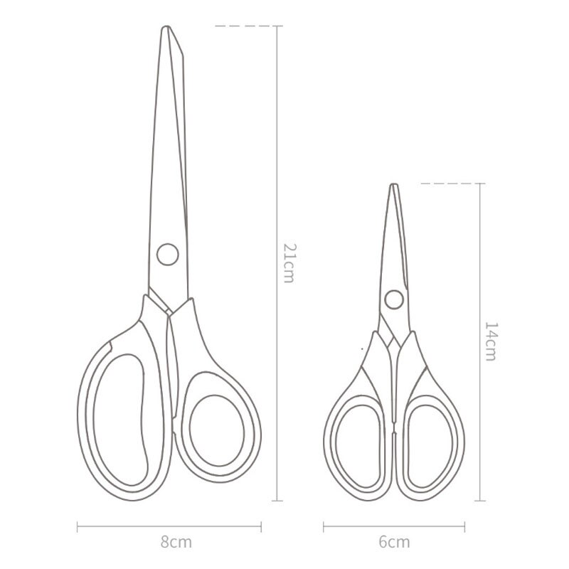 Youpin huohou titanium geplateerde schaar, zwarte sets naaigaren, roestbestendige snoeischaar, bladtrimmer, antislip gereedschapsset: Default Title